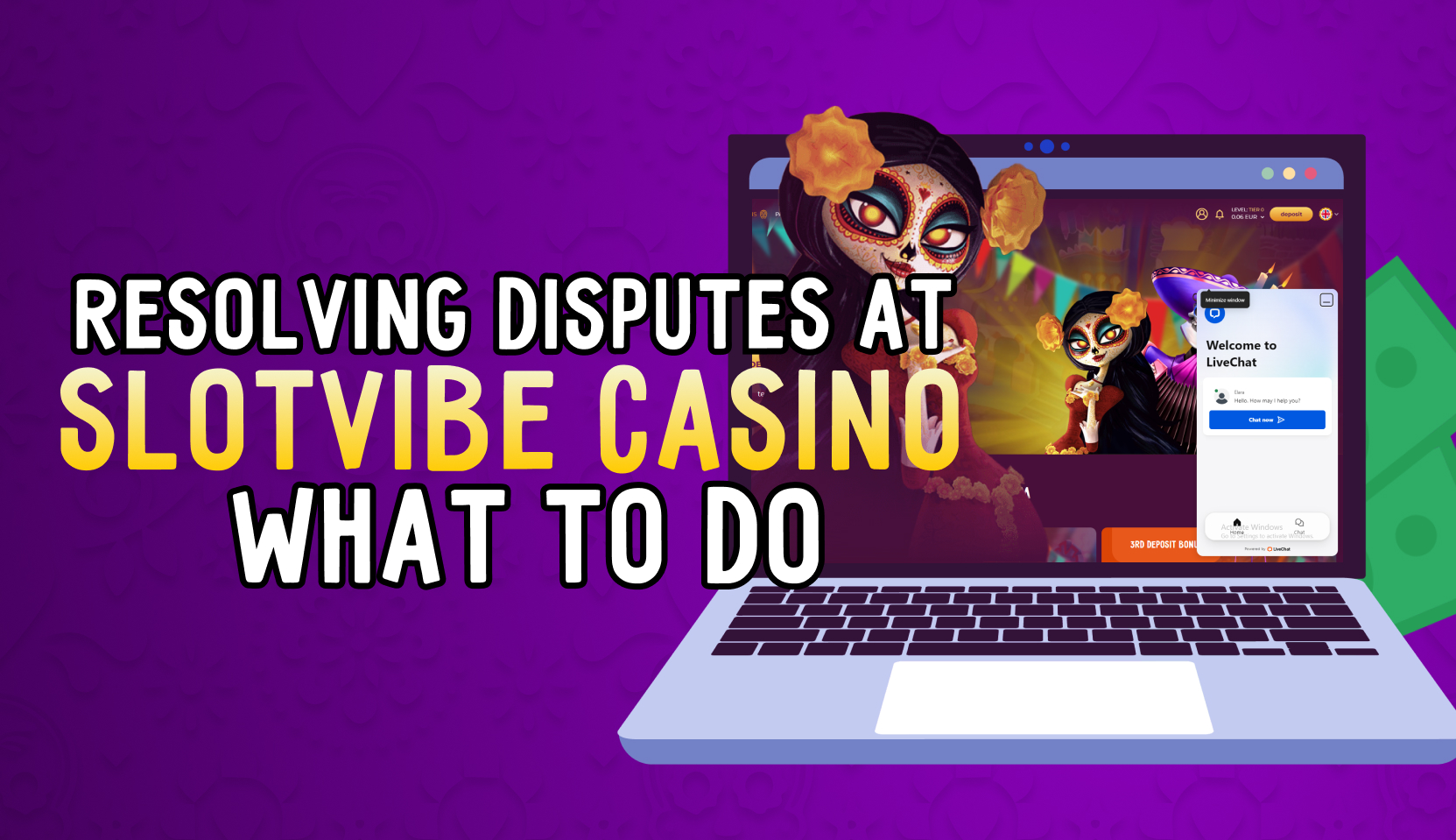Resolving disputes at SlotVibe Casino, what to do