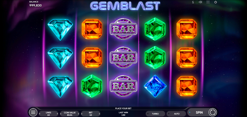Gem Blast slot game by Endorphina