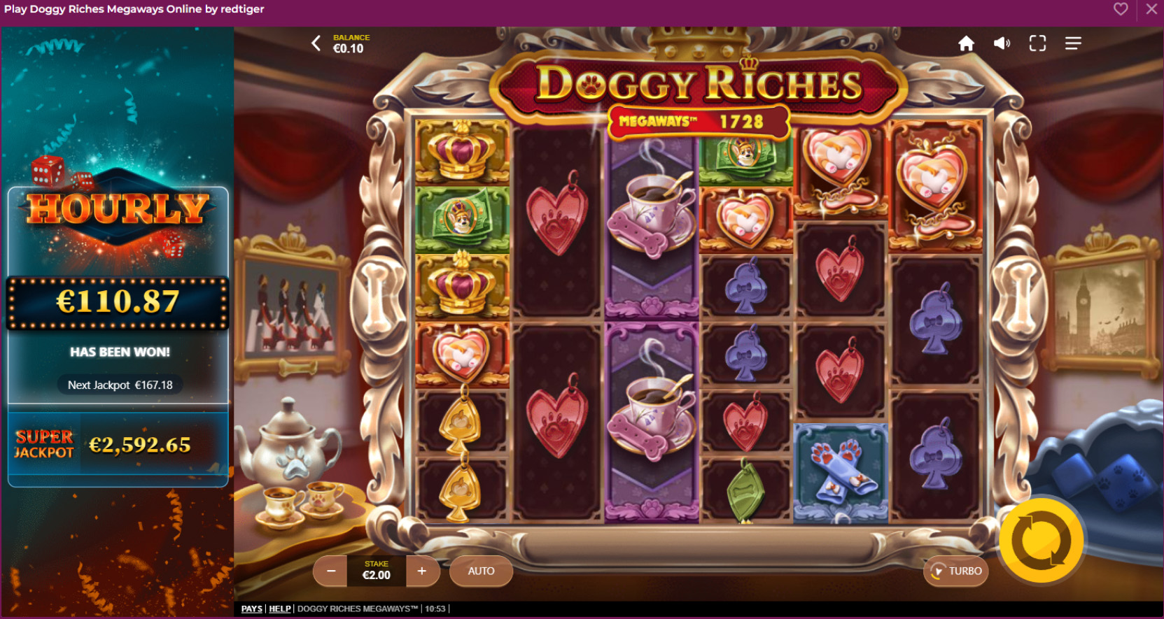 Bright image of Doggy Riches slot game